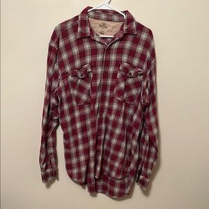 Red Plaid Men's Shirt